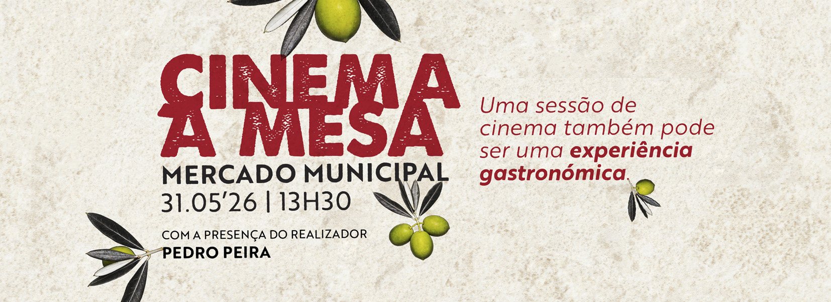 CINEMA À MESA no Mercado Municipal